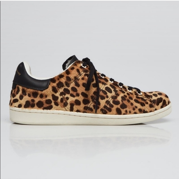 Isabel Marant Bart Calf Hair low top leopard sneakers - Picture 3 of 10